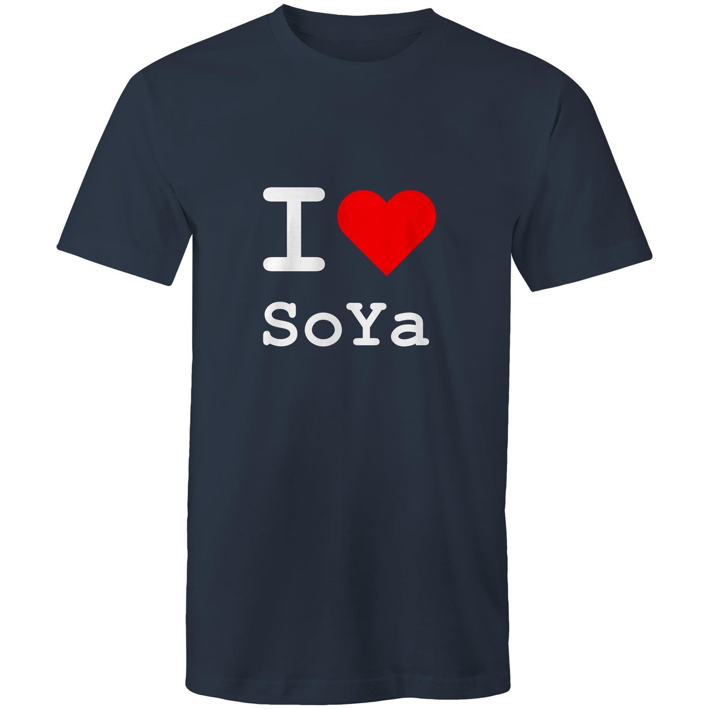 I love South Yarra - White text T-shirt