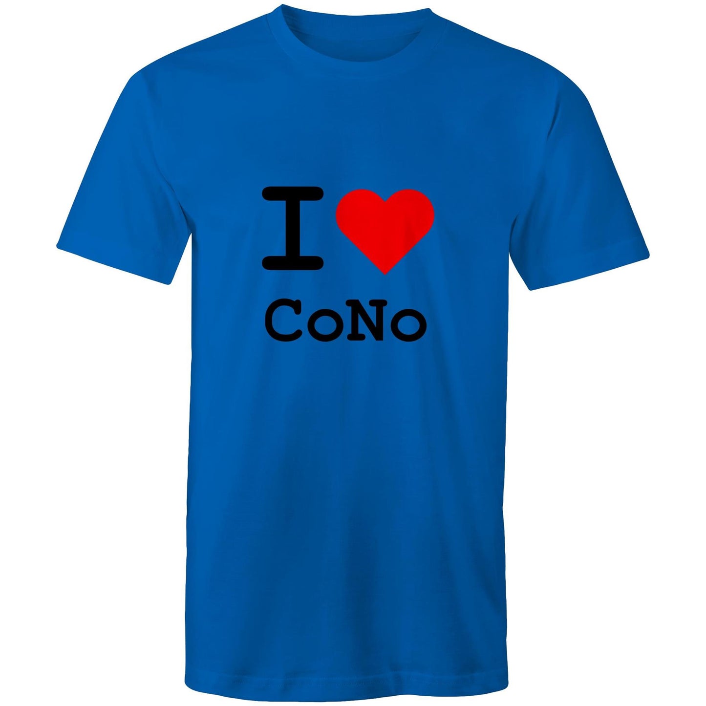 I love Coburg North - Black text T-shirt