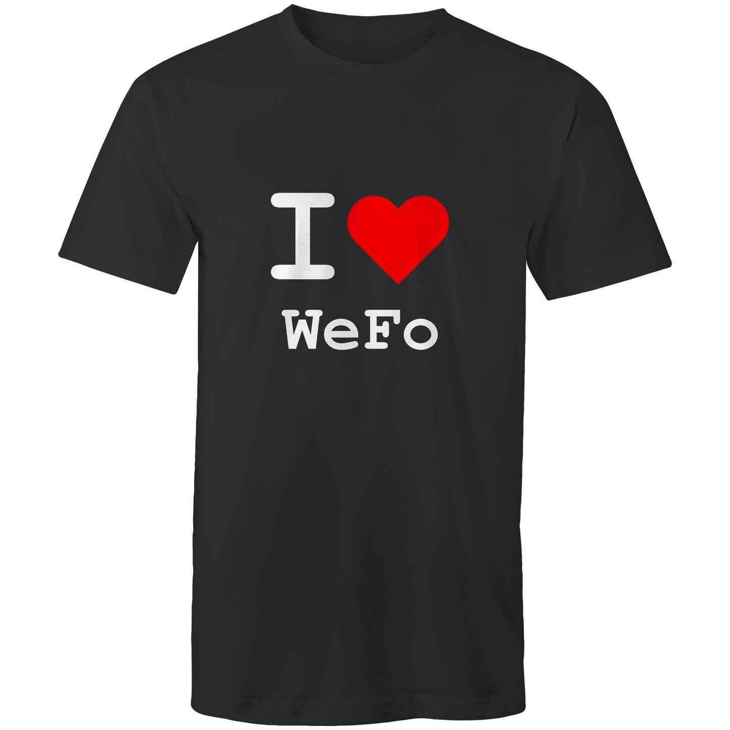 I love West Footscray - White text T-shirt