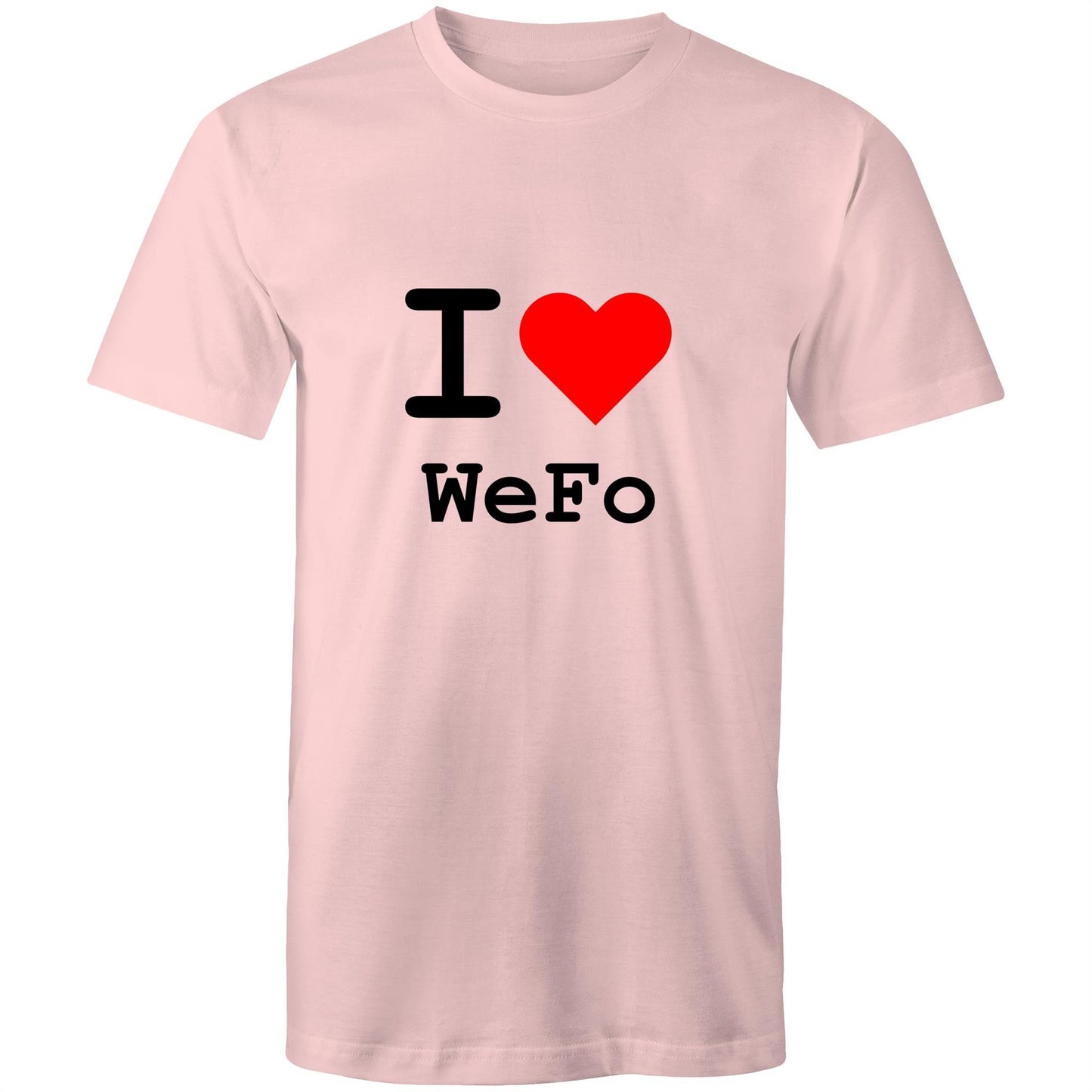 I love West Footscray - Black text T-shirt