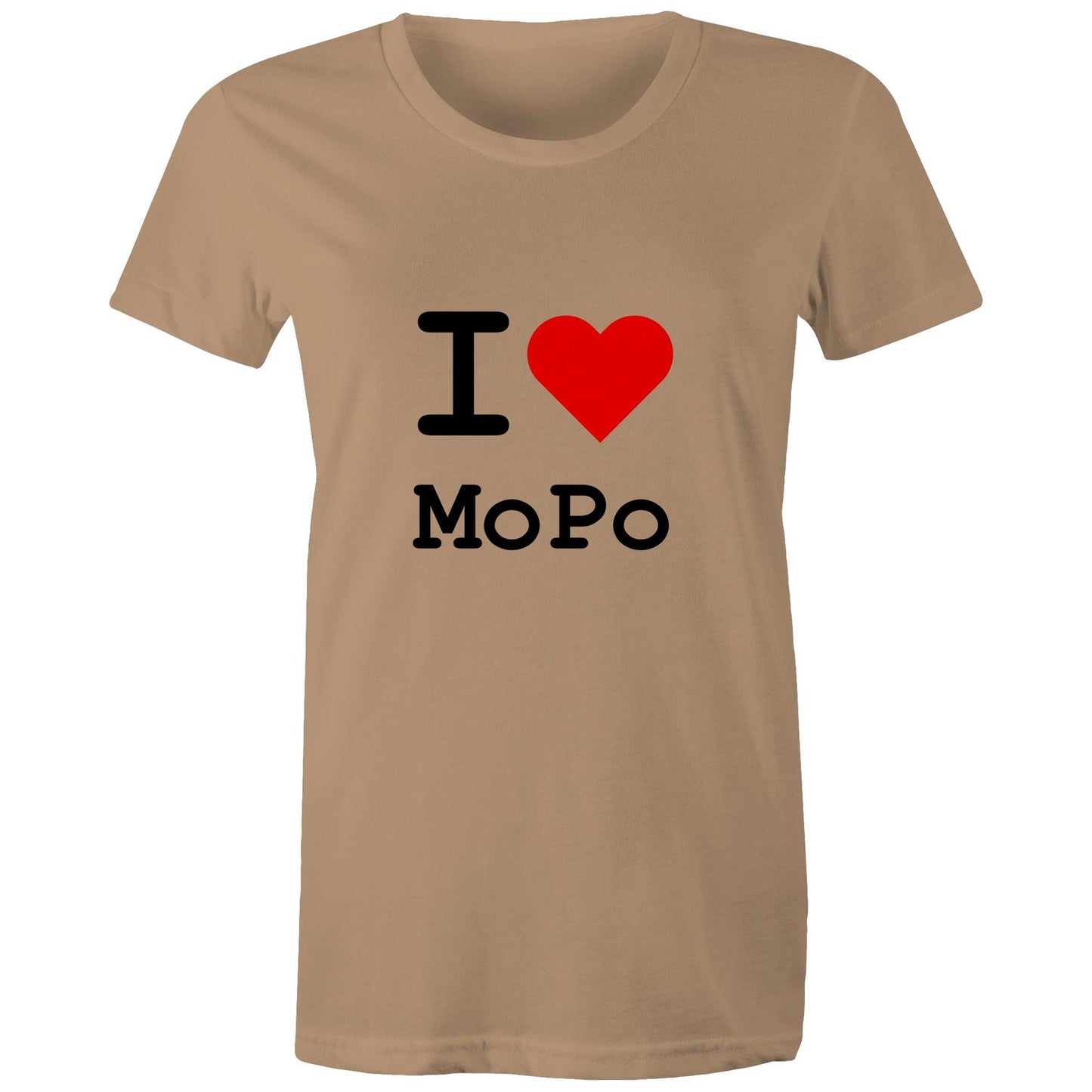 Heart Moonee Ponds - Women's Tee black text