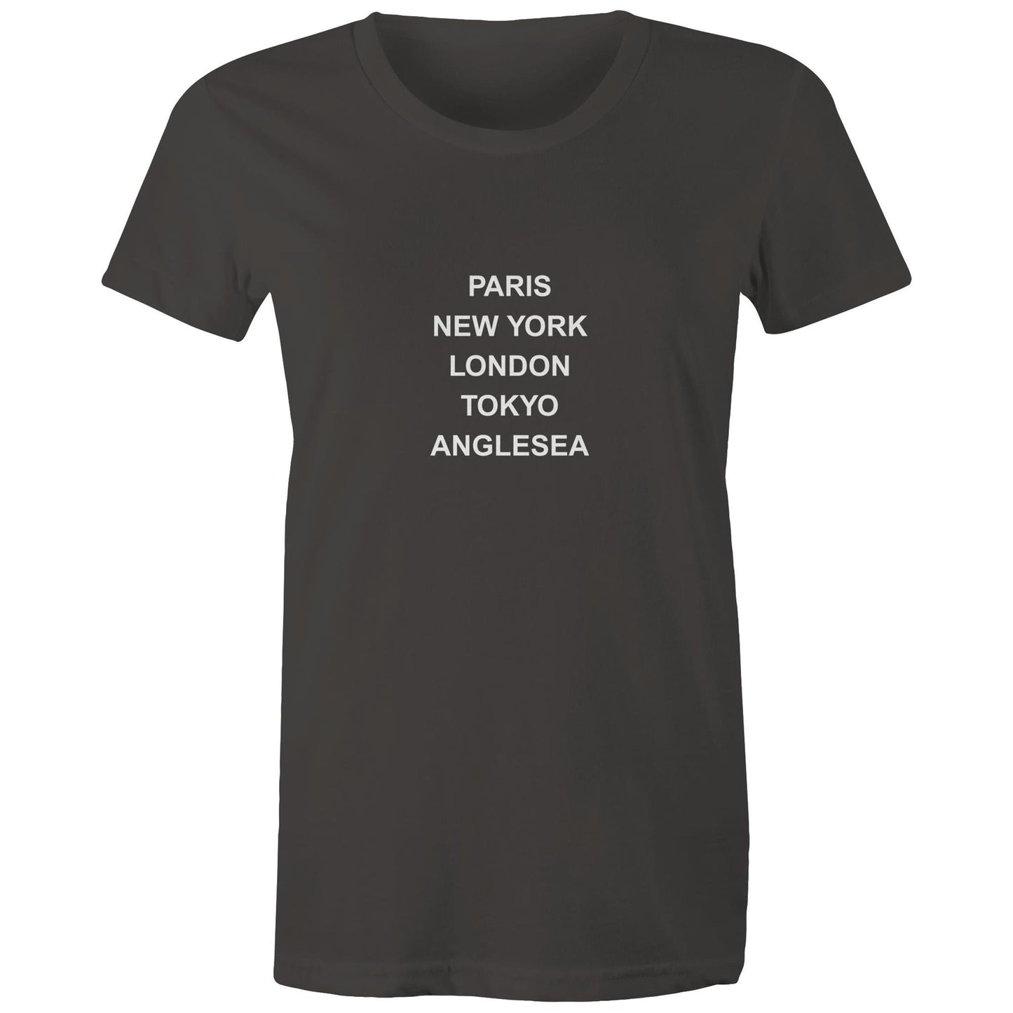 Cities of the World - Anglesea - Women's Tee white text