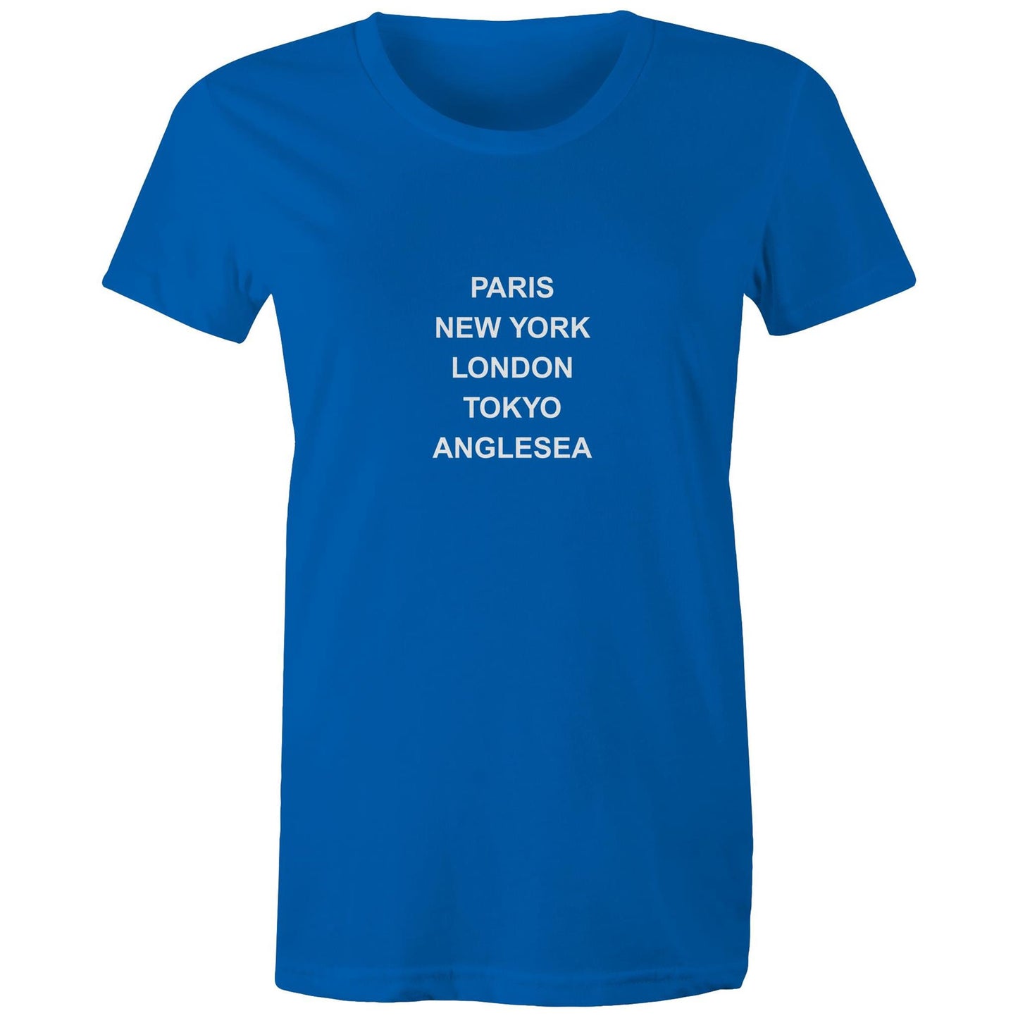 Cities of the World - Anglesea - Women's Tee white text