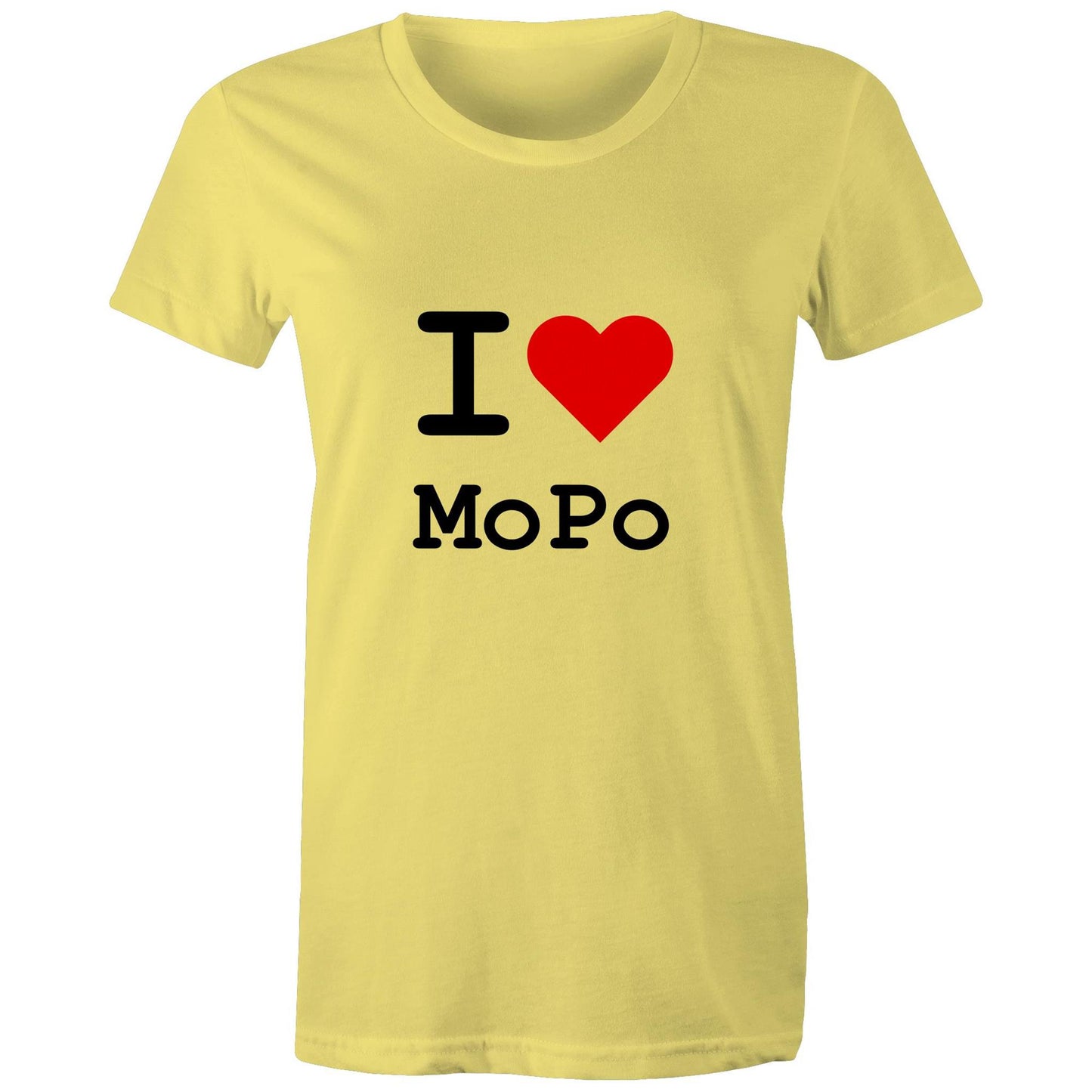 Heart Moonee Ponds - Women's Tee black text