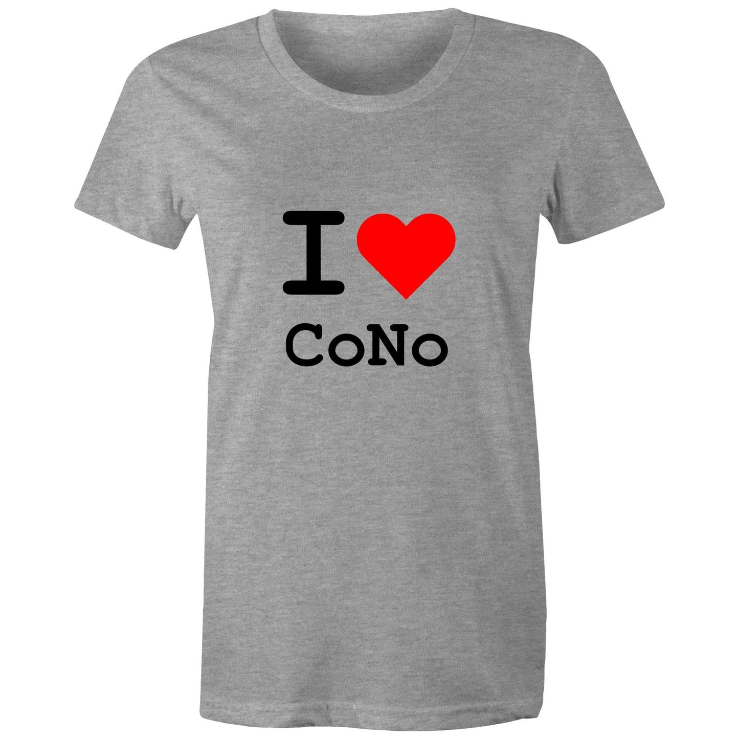 Heart Coburg North - Women's Tee black text