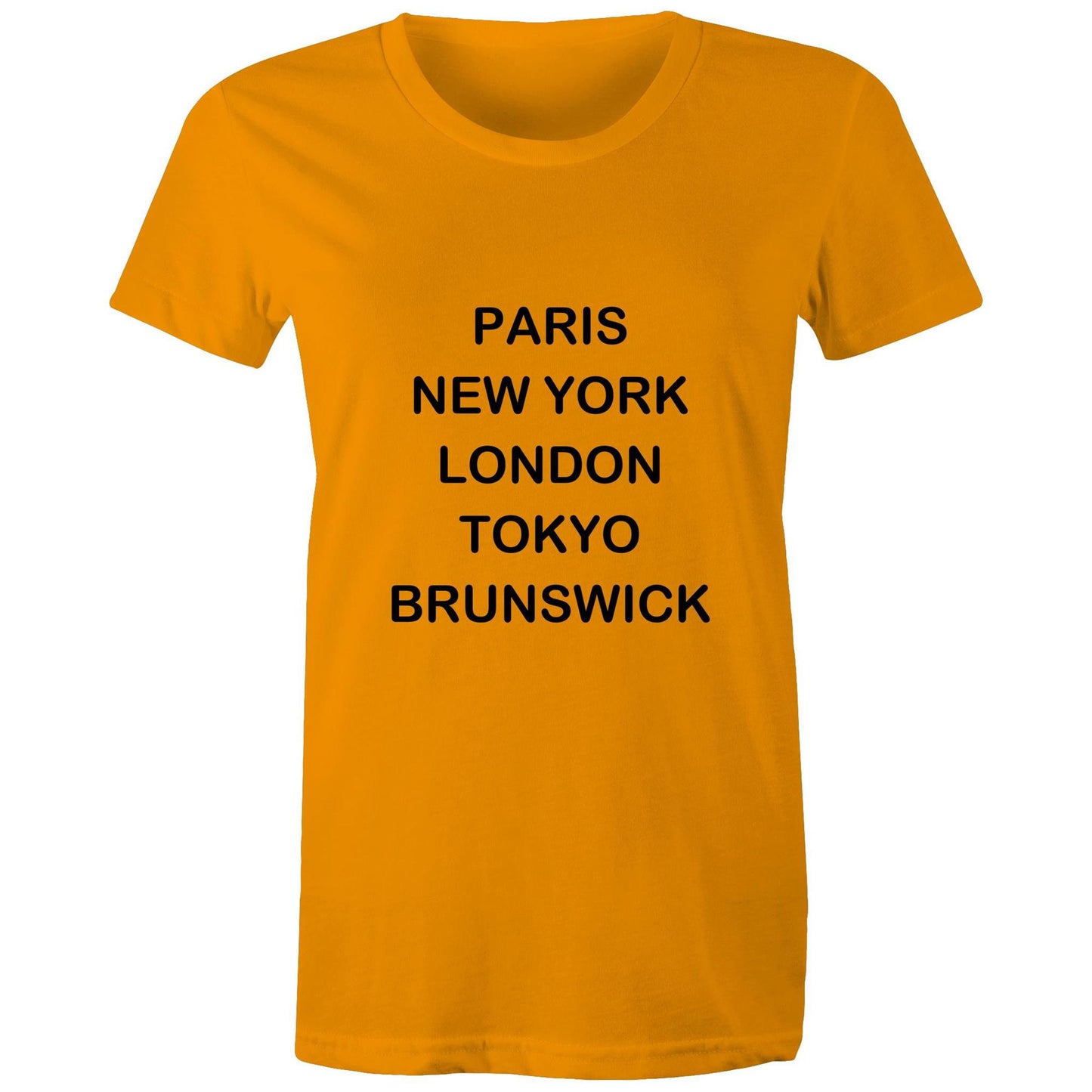 Cities of the World - Brunswick - Women's Tee black text