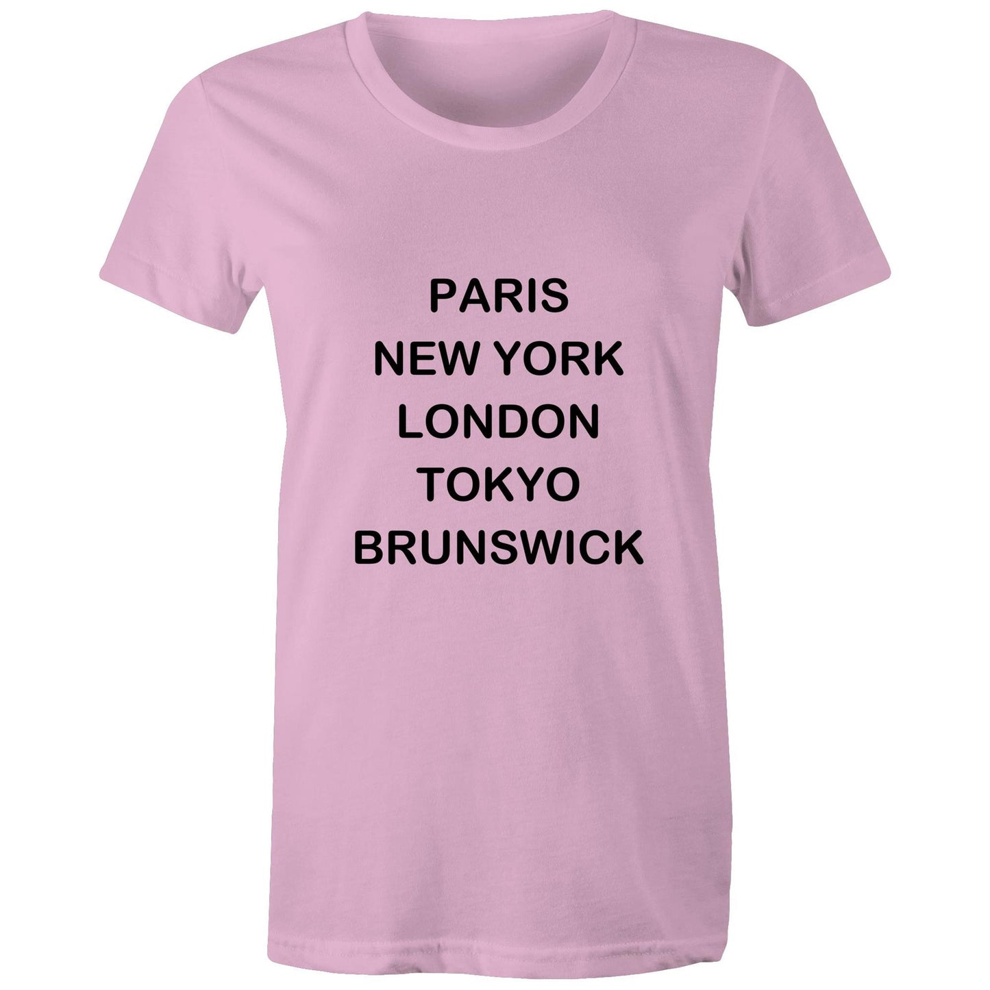 Cities of the World - Brunswick - Women's Tee black text
