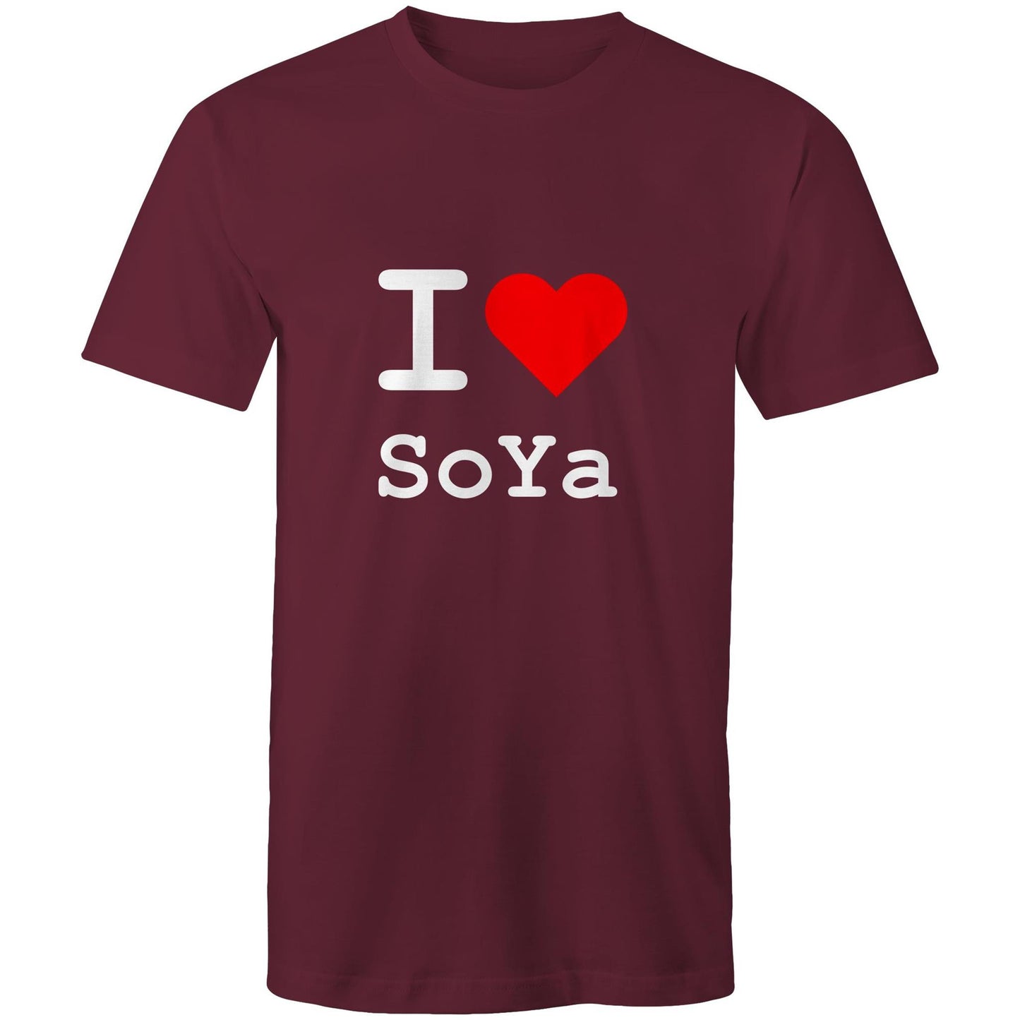 I love South Yarra - White text T-shirt