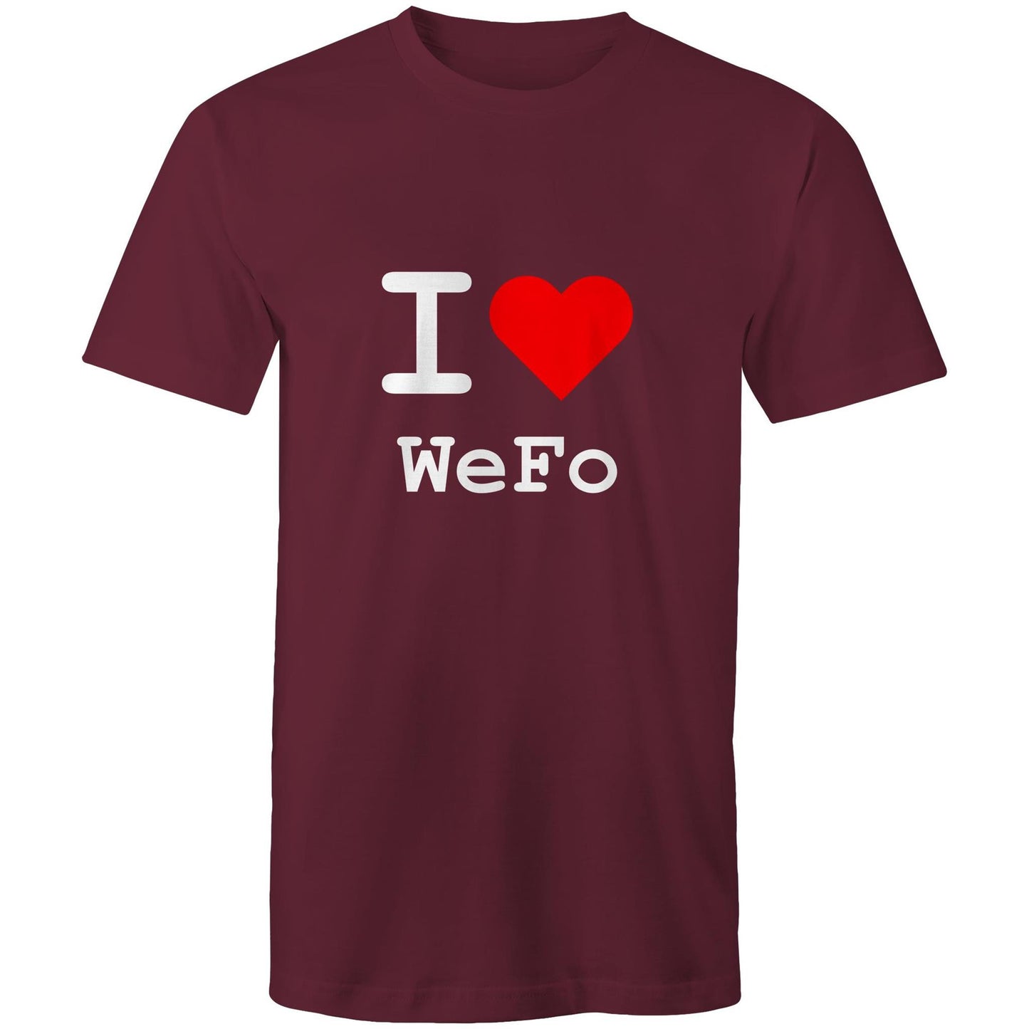 I love West Footscray - White text T-shirt