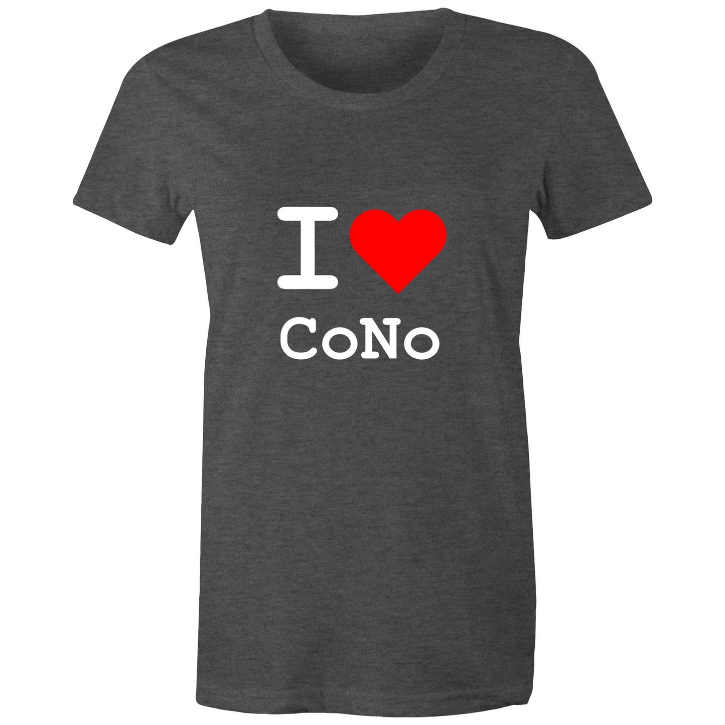Heart Coburg North - Women's Tee white text