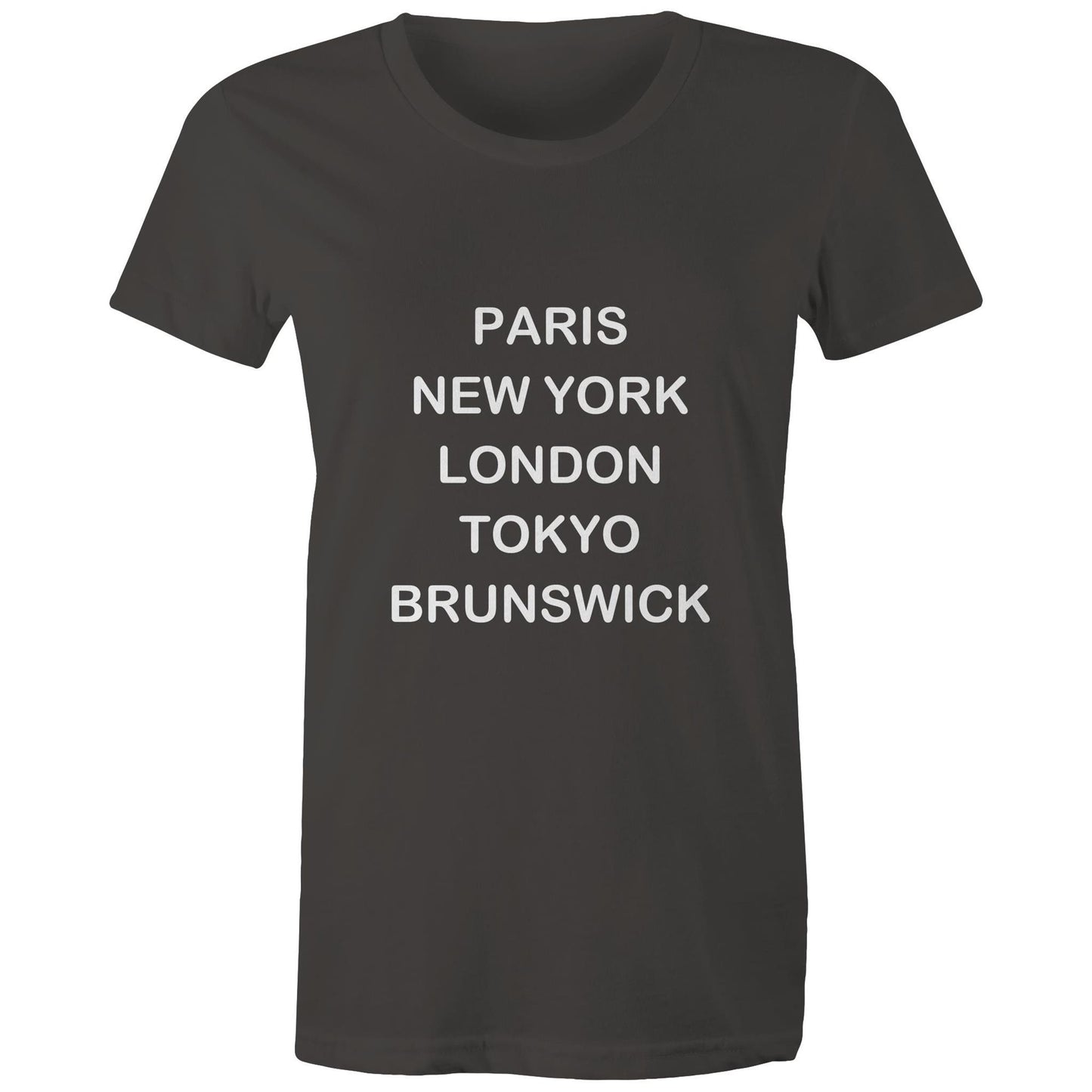 Cities of the World - Brunswick - Women's Tee white text