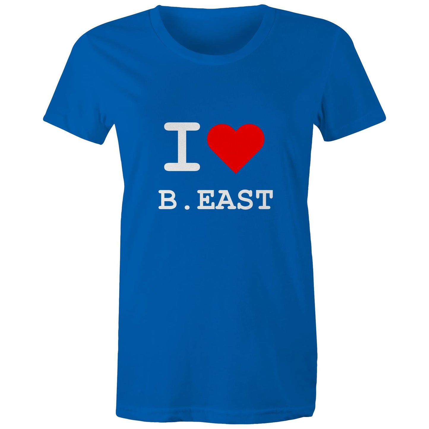 Heart Brunswick East - Women's Tee white text