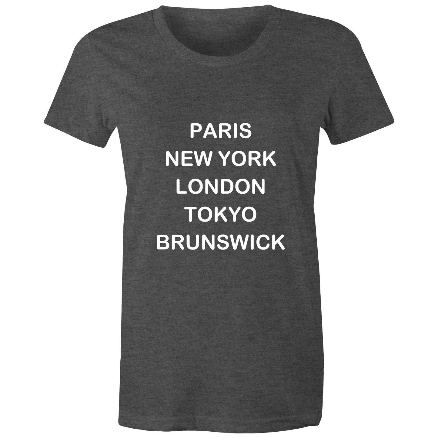 Cities of the World - Brunswick - Women's Tee white text