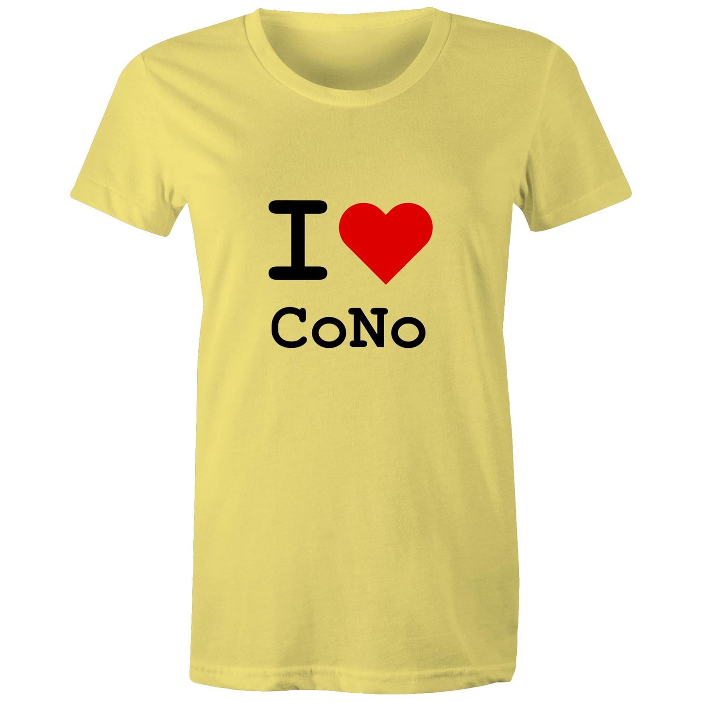 Heart Coburg North - Women's Tee black text
