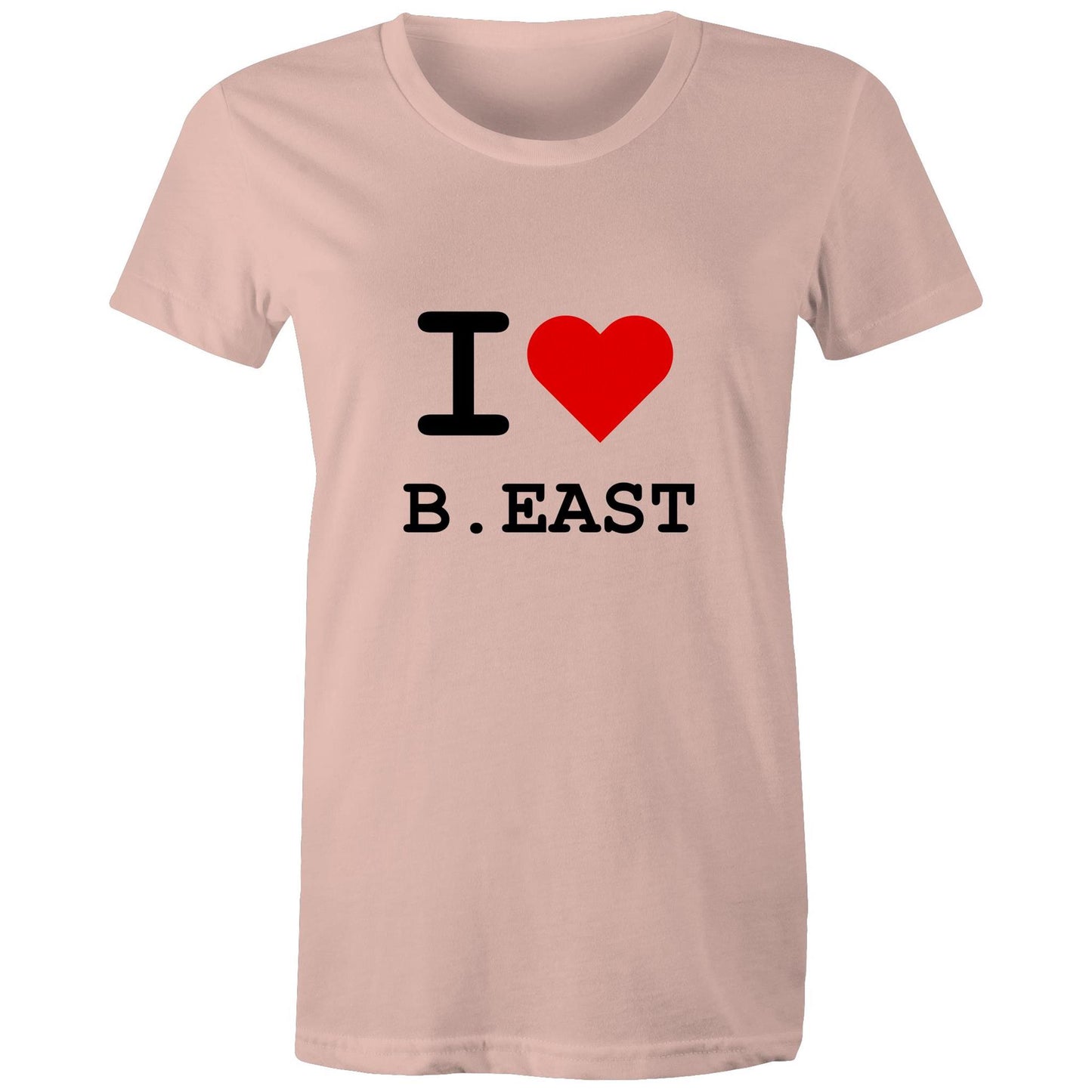 Heart Brunswick East - Women's Tee black text