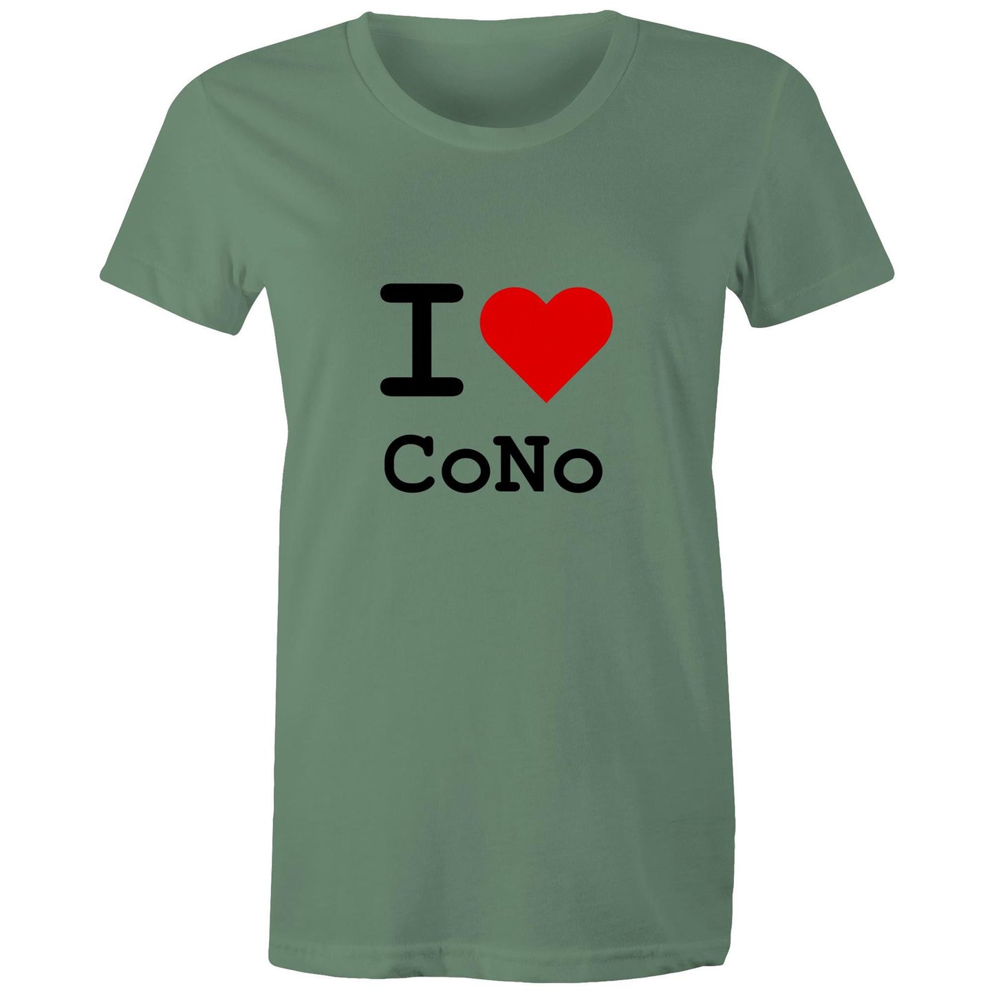 Heart Coburg North - Women's Tee black text