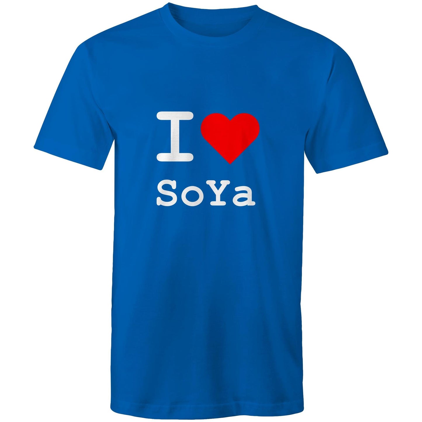 I love South Yarra - White text T-shirt