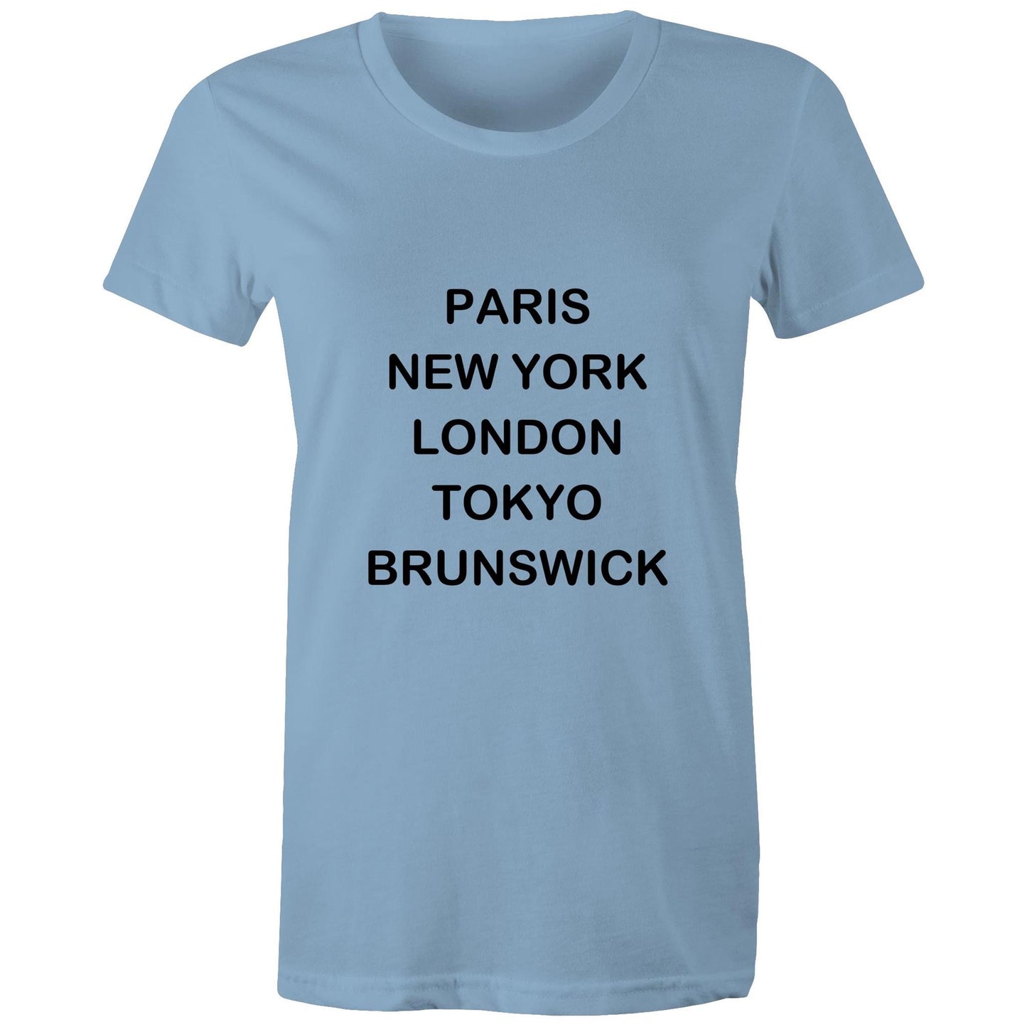 Cities of the World - Brunswick - Women's Tee black text