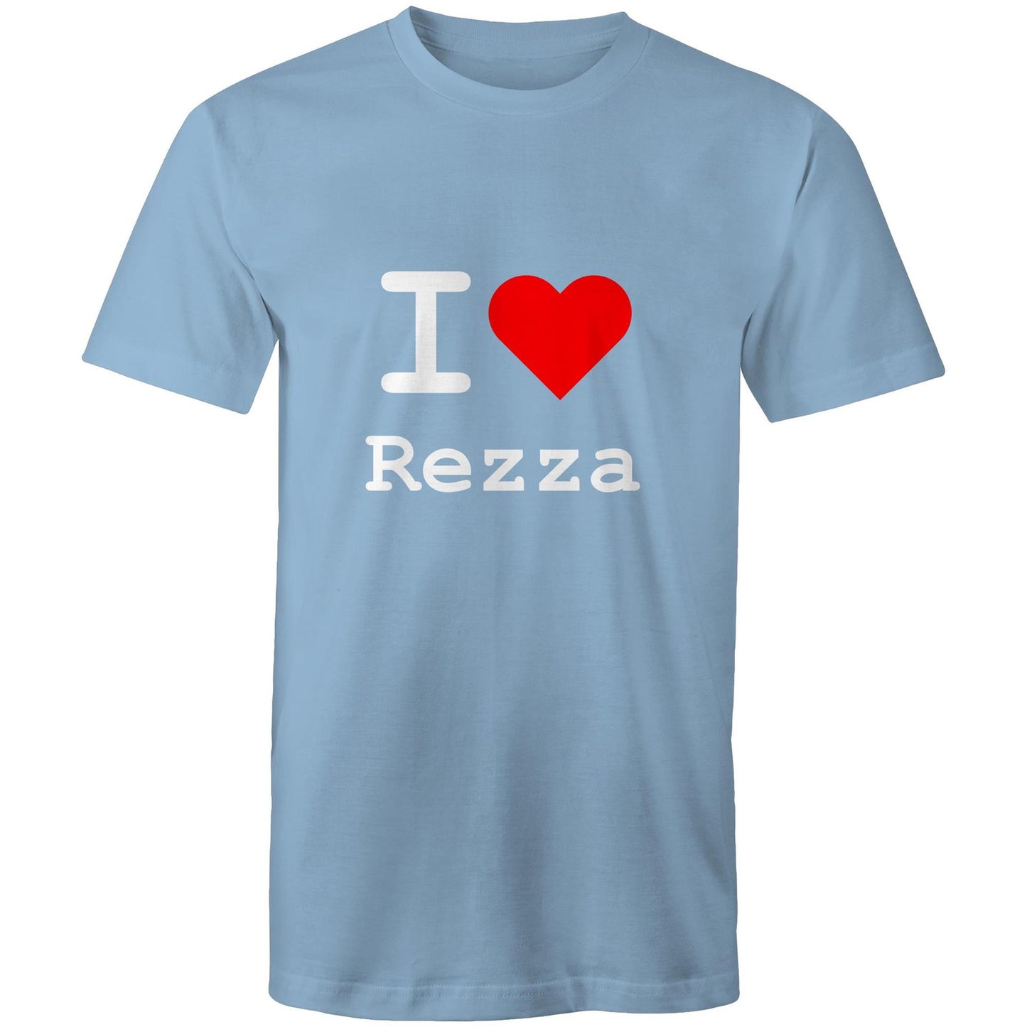 I love Reservoir - White text T-shirt